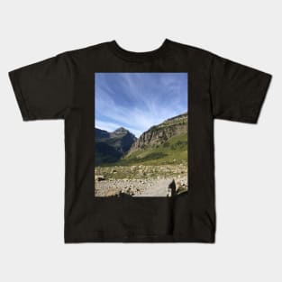 Mountains and Wispy Clouds Kids T-Shirt